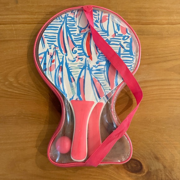 Lilly Pulitzer Other - Lilly Pulitzer Paddleball Set in Carry Case